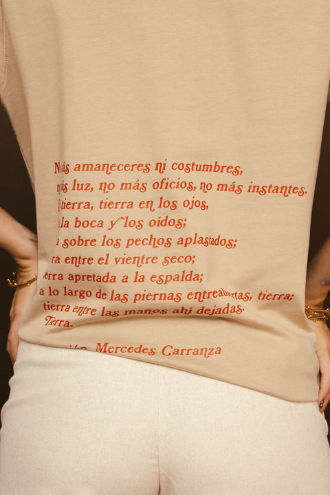 Camiseta Mapa Colombia Beige