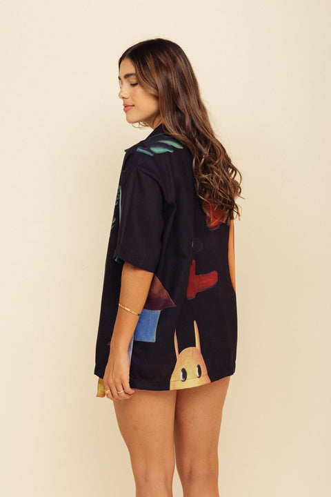 Camisa Artista Tarsila Negro