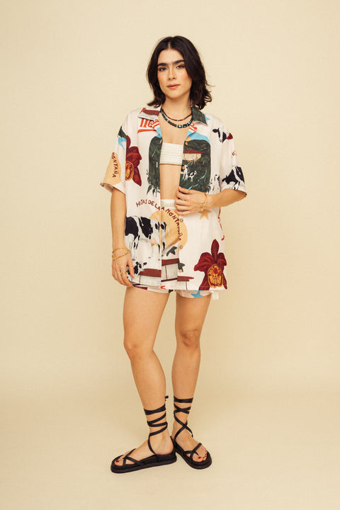 Camisa Buenos Tiempos Crema