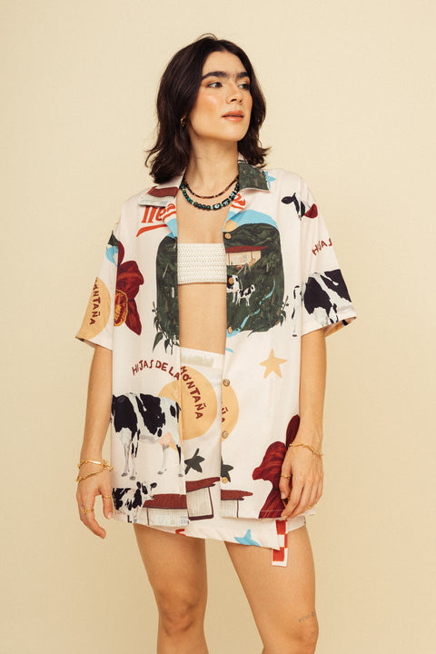 Camisa Buenos Tiempos Crema