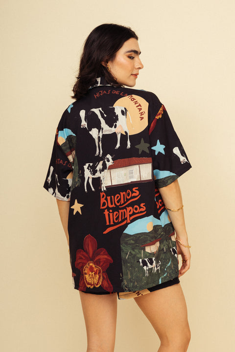 Camisa Buenos Tiempos Negro