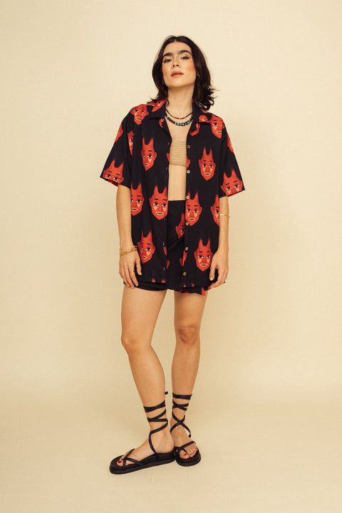 Camisa Diablitos Negro