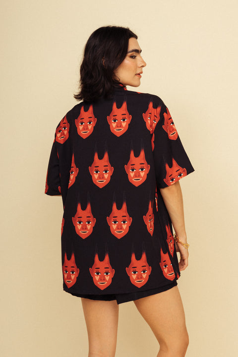 Camisa Diablitos Negro