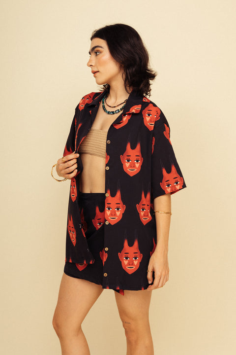 Camisa Diablitos Negro