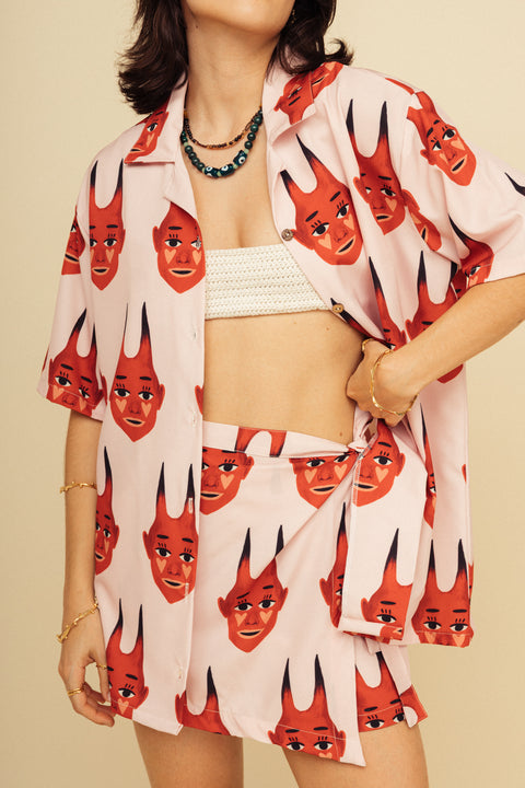 Camisa Diablitos Rosa