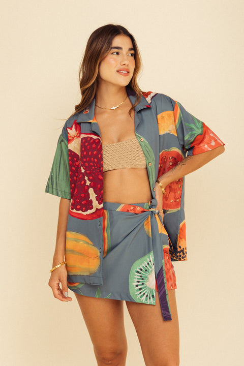 Camisa Mar Frutos Verde