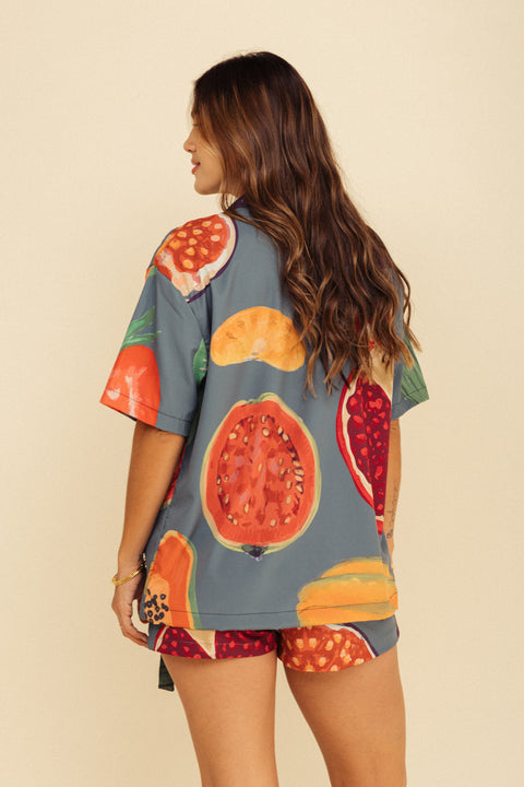 Camisa Mar Frutos Verde