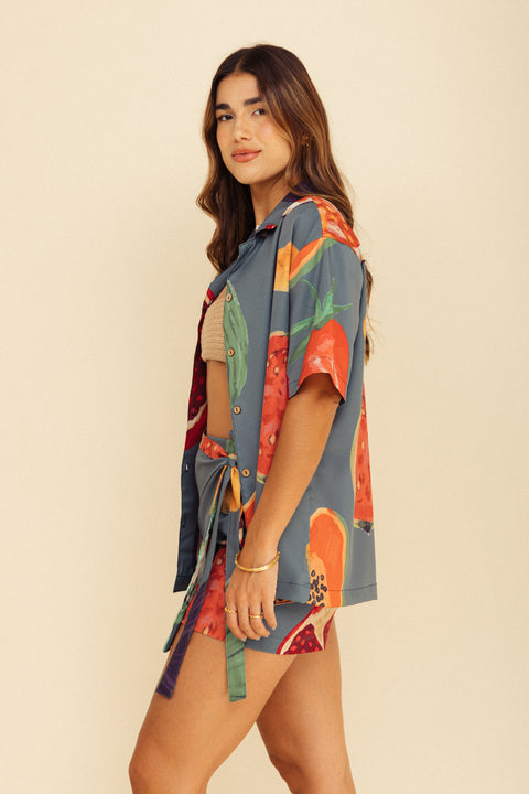 Camisa Mar Frutos Verde