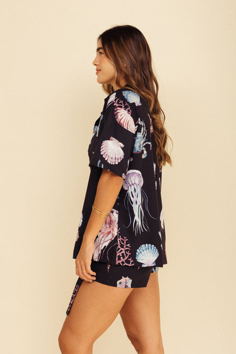 Camisa Mar Océano Negro