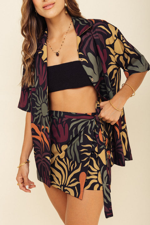 Camisa Mundo Solarium Negro