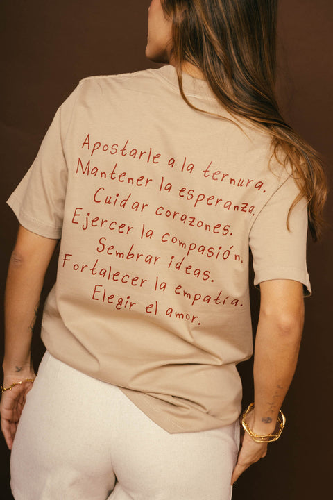 Camiseta Buenos Tiempos Beige