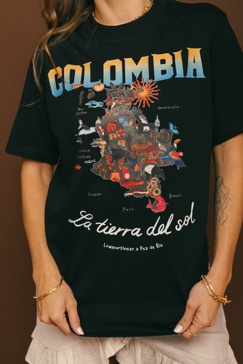 Camiseta Colombia Negro