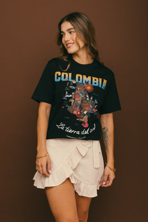 Camiseta Colombia Negro