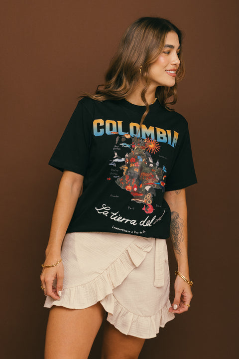 Camiseta Colombia Negro