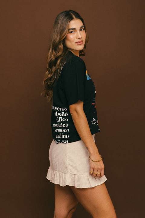 Camiseta Colombia Negro