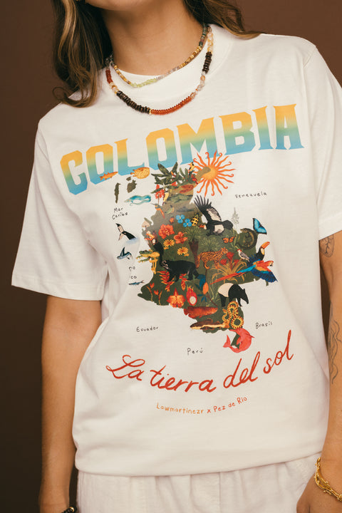 Camiseta Colombia Marfil
