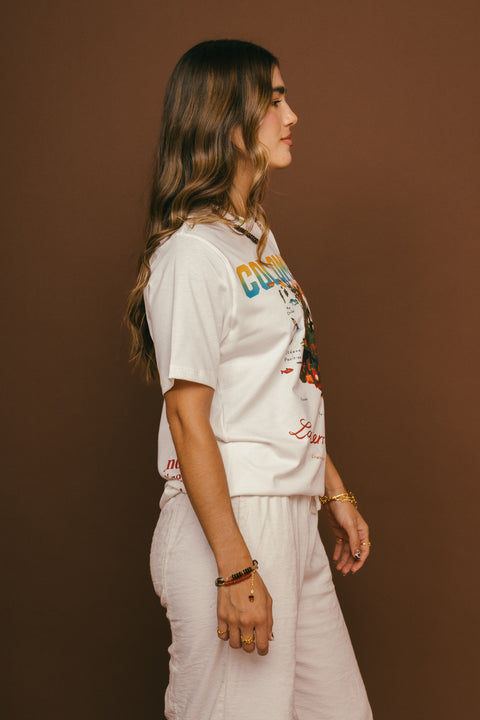 Camiseta Colombia Marfil