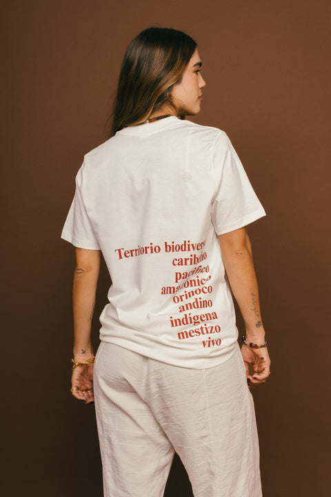 Camiseta Colombia Marfil