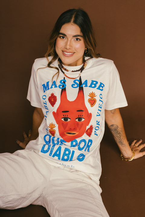 Camiseta El Diablo Marfil