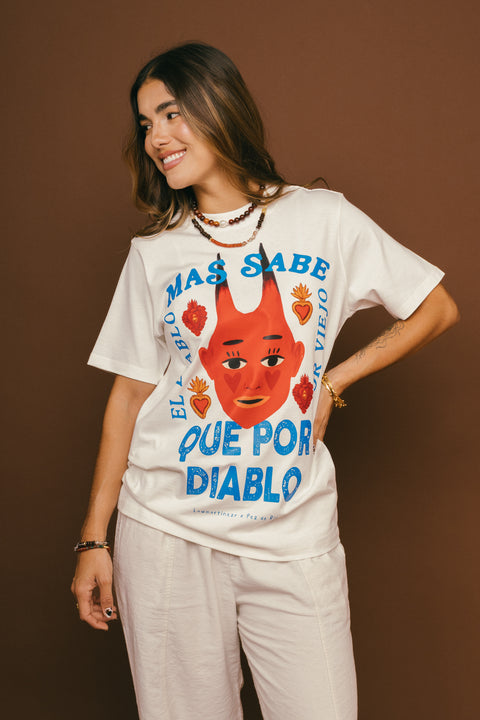 Camiseta El Diablo Marfil