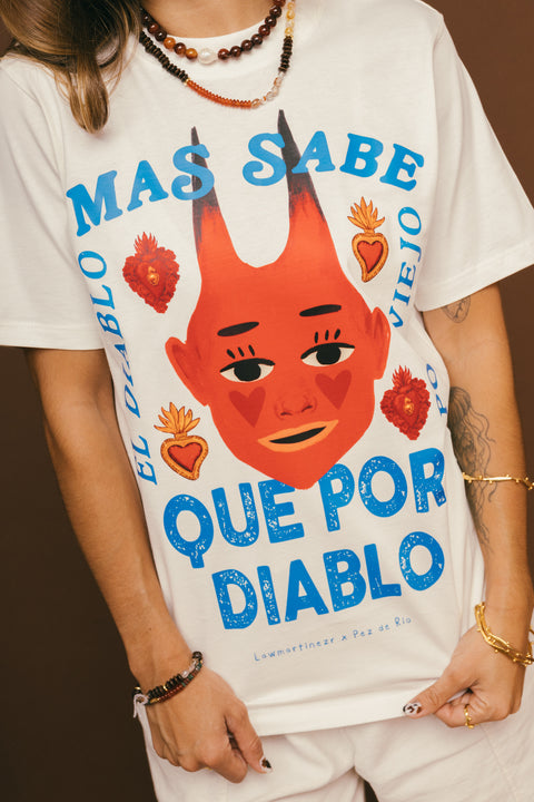 Camiseta El Diablo Marfil