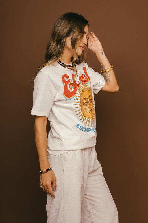 Camiseta El Sol Marfil