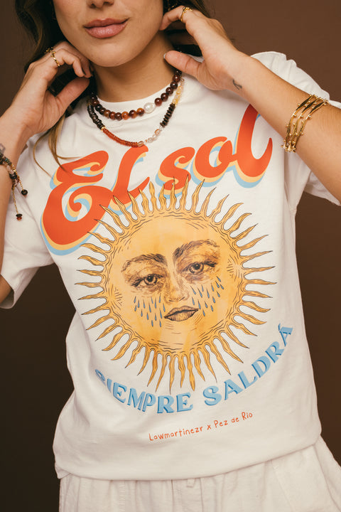 Camiseta El Sol Marfil
