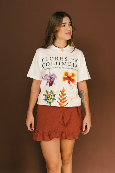 Camiseta Flores en Colombia