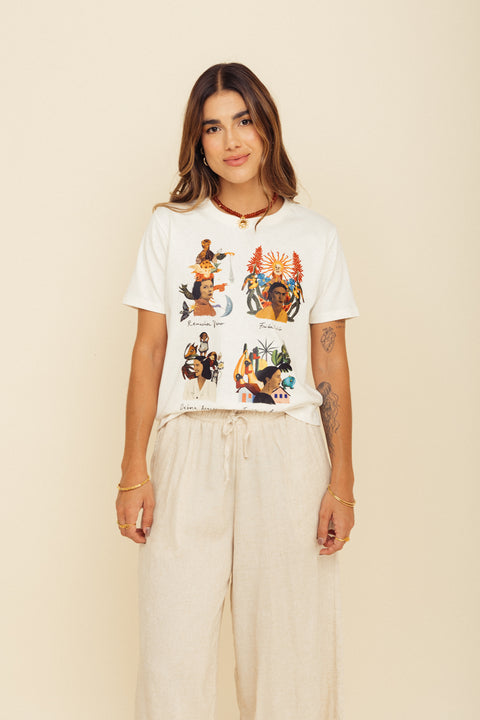 Camiseta Artistas Marfil