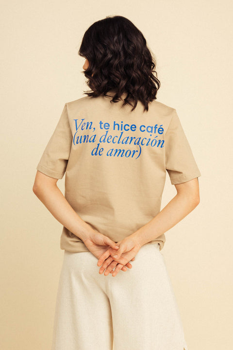 Camiseta Tintico Azul Beige