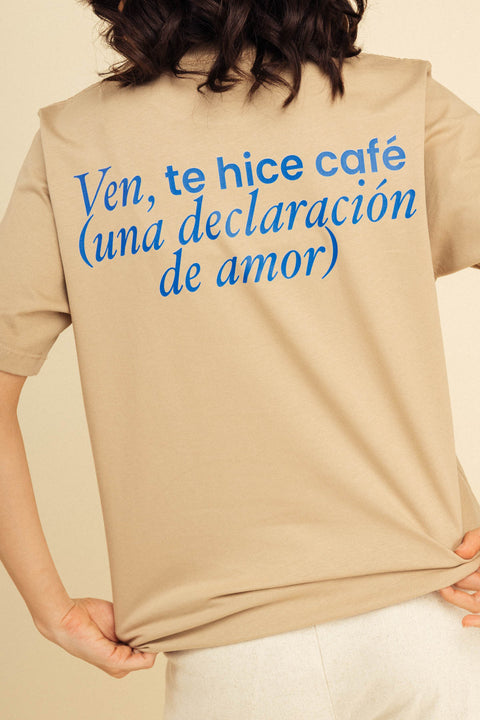Camiseta Tintico Azul Beige