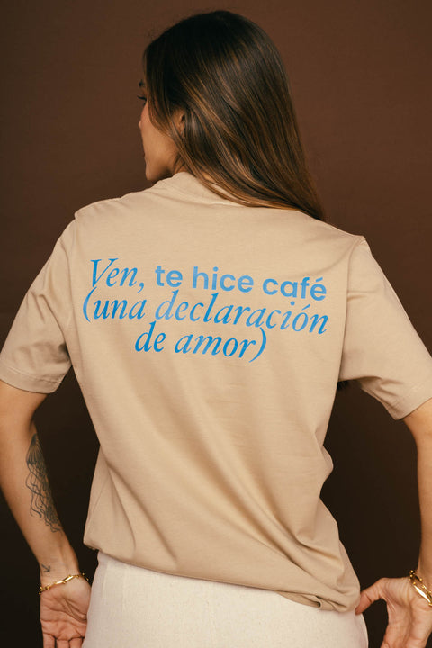 Camiseta Tintico Azul Beige