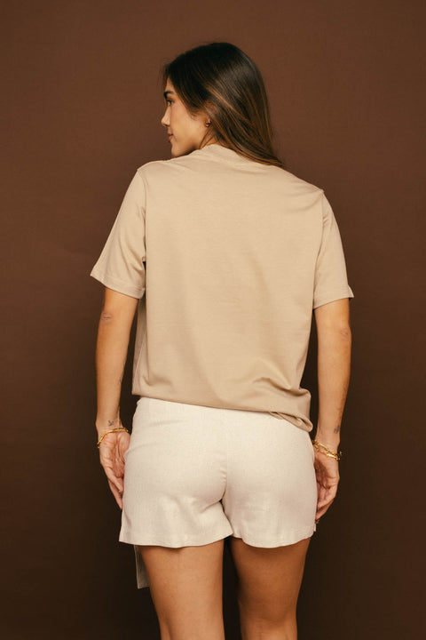 Camiseta Tintico Rojo Beige