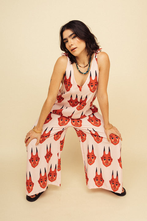 Jumpsuit Diablitos Rosa