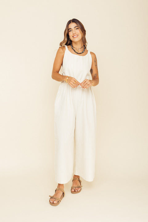 Jumpsuit Lotus Marfil
