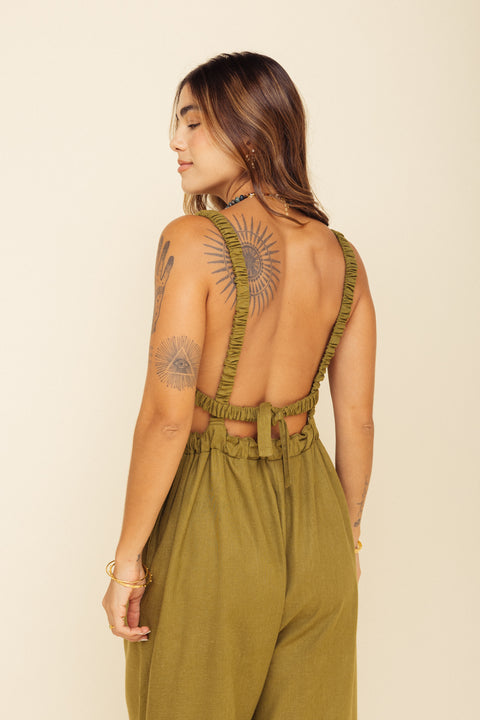 Jumpsuit Lotus Olivo