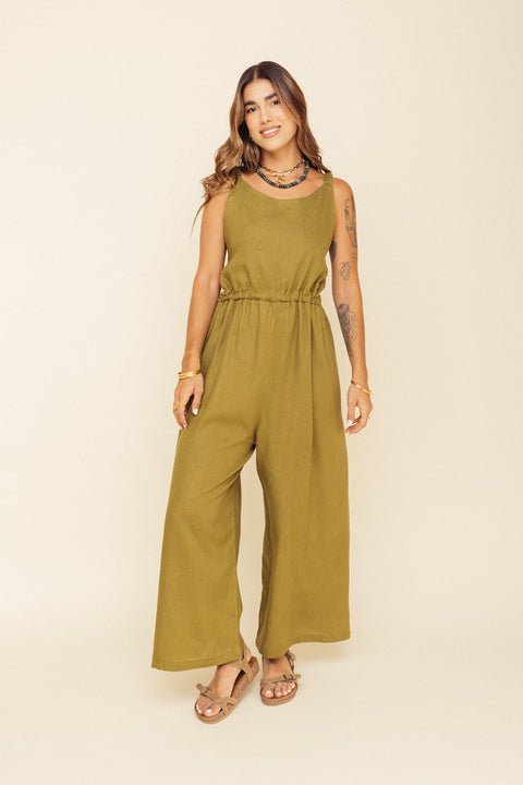 Jumpsuit Lotus Olivo