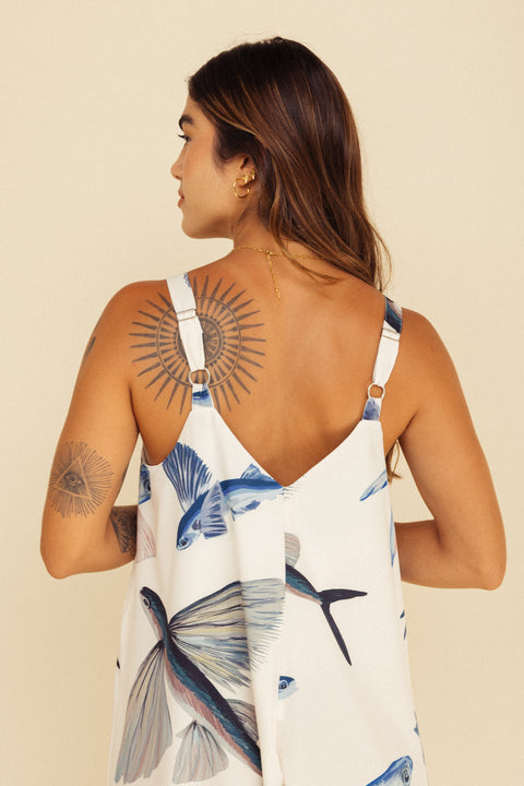 Jumpsuit Mar Pez Volador Marfil