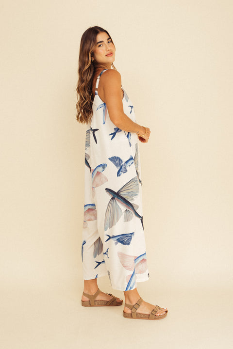 Jumpsuit Mar Pez Volador Marfil