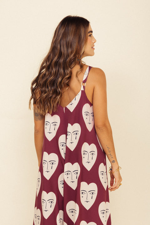 Jumpsuit Elle Corazones Vinotinto