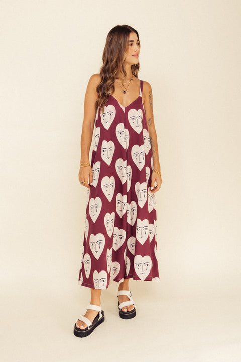 Jumpsuit Elle Corazones Vinotinto