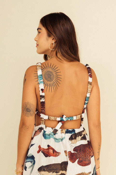 Jumpsuit Tierra Peces Marfil