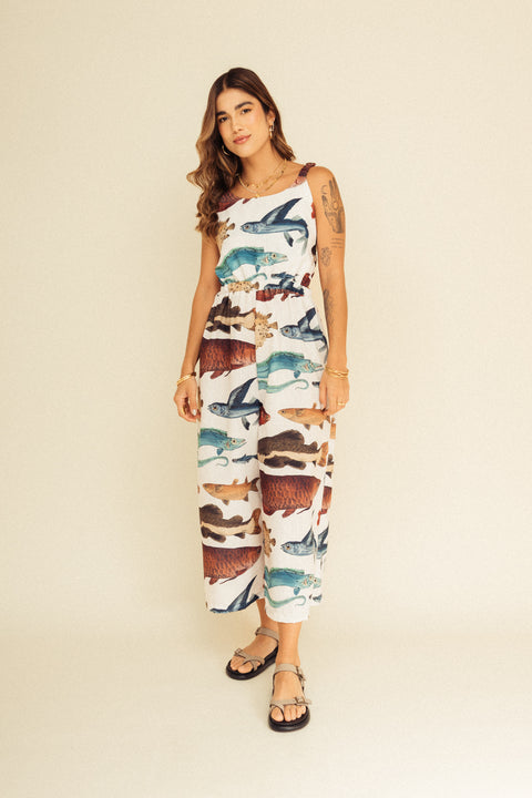 Jumpsuit Tierra Peces Marfil