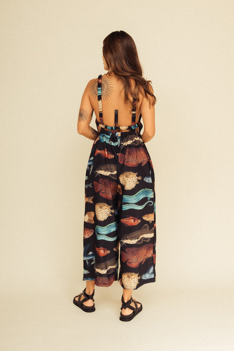 Jumpsuit Tierra Peces Negro