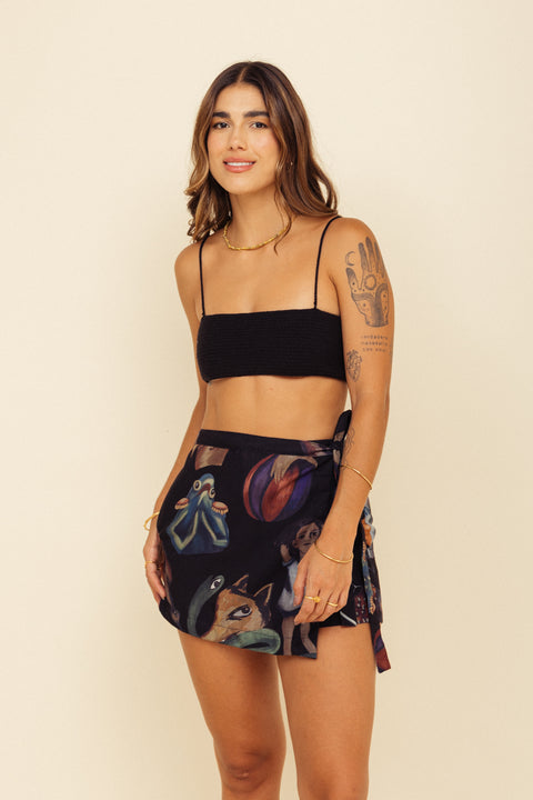 Minifalda Artista Débora Negro