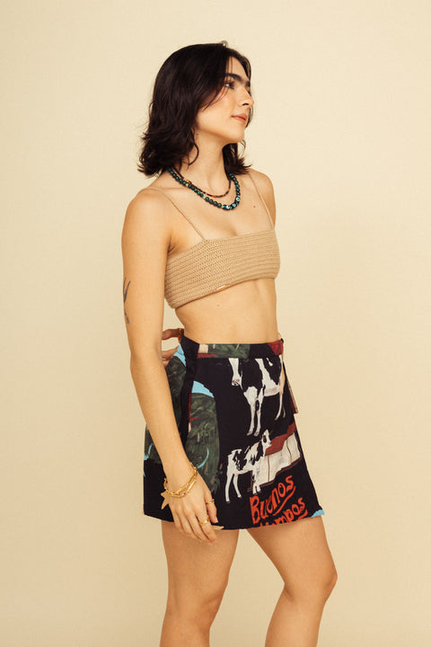 Minifalda Buenos Tiempos Negro