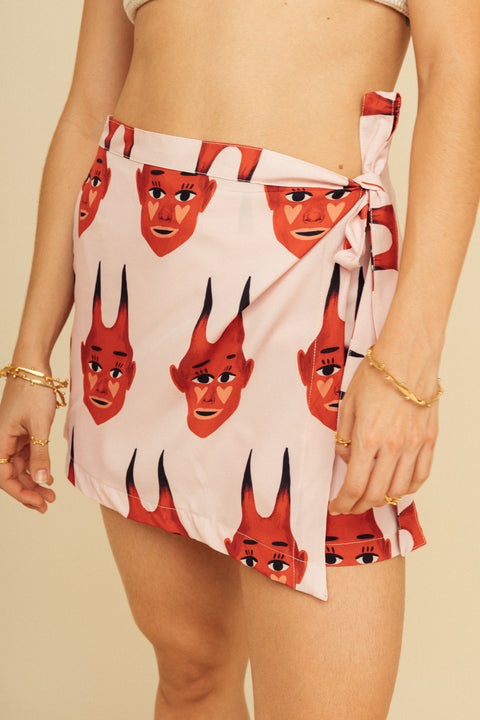 Minifalda Diablitos Rosa