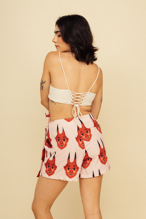 Minifalda Diablitos Rosa