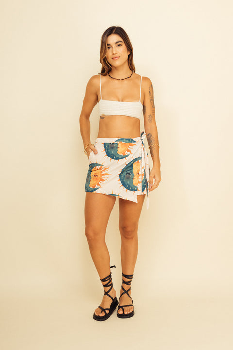 Minifalda Eclipse Crema