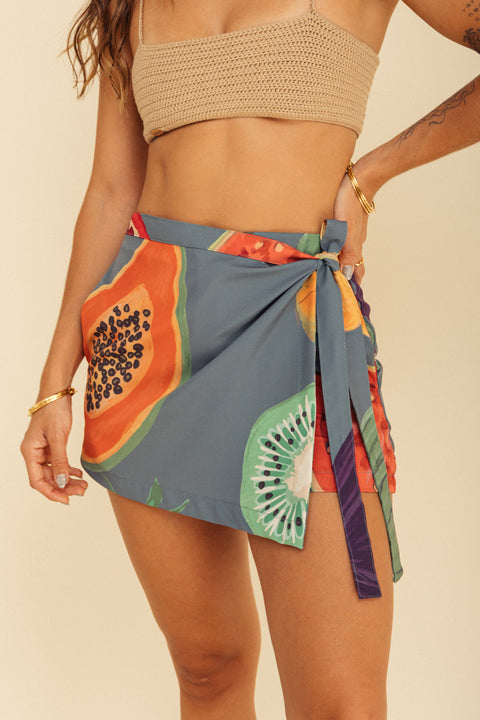 Minifalda Mar Frutos Verde